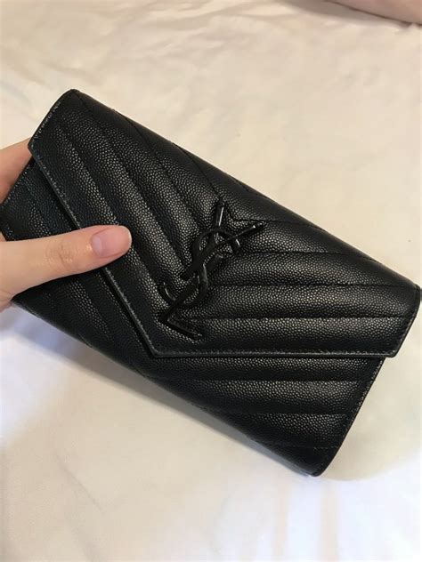 ysl monogram large flap wallet review